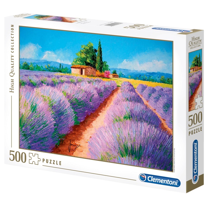 Puzzle Clementoni - Lavender perfume, 500 piese