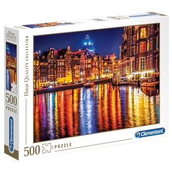 Puzzle Clementoni - Amsterdam, 500 piese Puzzle Clementoni - Amsterdam, 500 piese