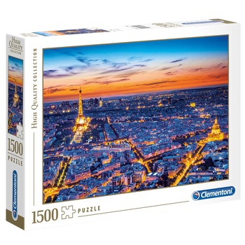 Puzzle Clementoni - Priveliste in Paris, 1500 piese Puzzle Clementoni - Priveliste in Paris, 1500 piese
