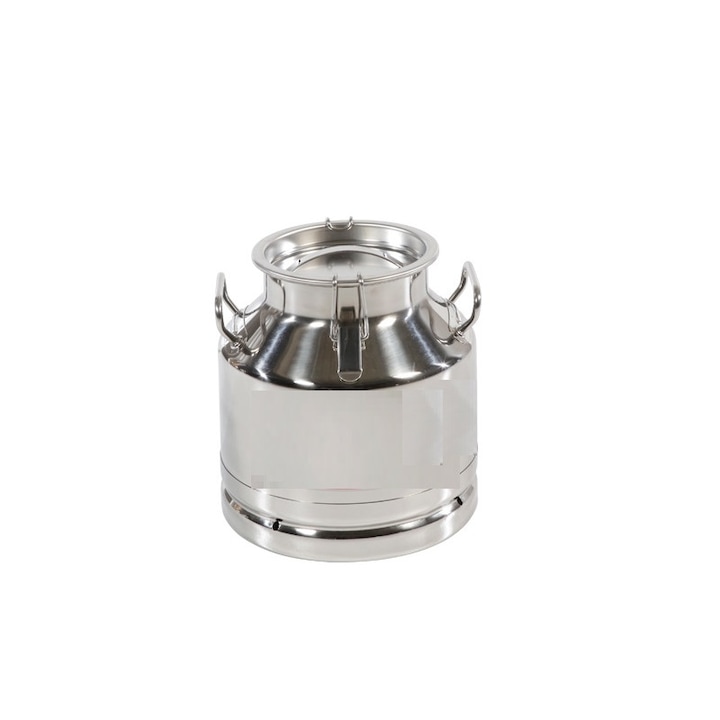 Bidon din inox, Sezer, 25L, cu capac etans, pentru transport lapte, miere