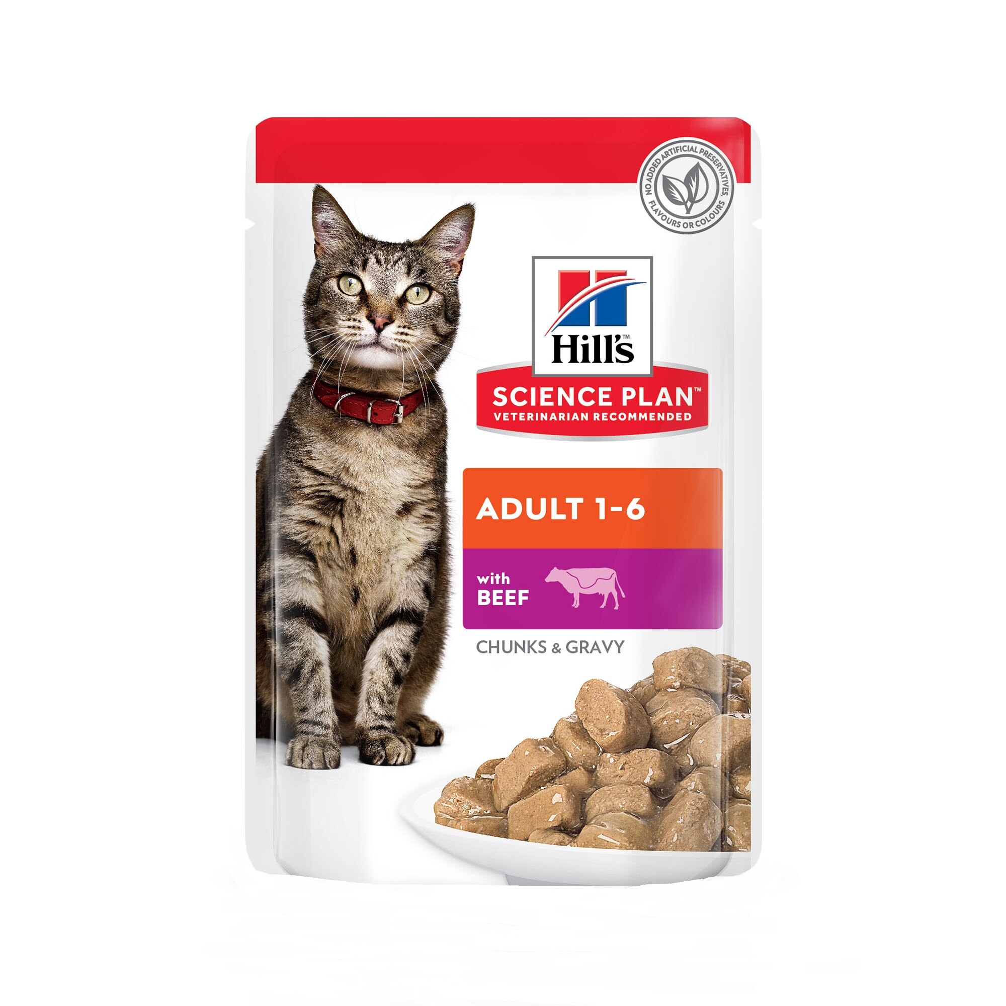 Hrana pentru Pisici, Hill's SP Feline Adult Beaf, Plic 85 g