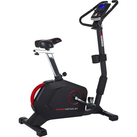 bicicleta fitness magnetica HAMMER Cardio Motion BT, volanta 8kg, ergometru 10-350 watt, Bluetooth, compatibilitate Iconsole/Kinomap/BitGym,greutate maxima utilizator 130kg pret ieftin