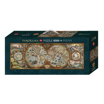 Puzzle Heye - Hemisphere map, 6000 piese Puzzle Heye - Hemisphere map, 6000 piese