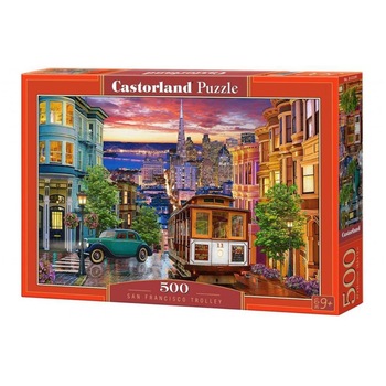 Puzzle Castorland - San Francisco trolley, 500 piese Puzzle Castorland - San Francisco trolley, 500 piese