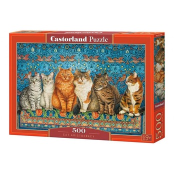 Puzzle Castorland - Cat aristocracy, 500 piese Puzzle Castorland - Cat aristocracy, 500 piese