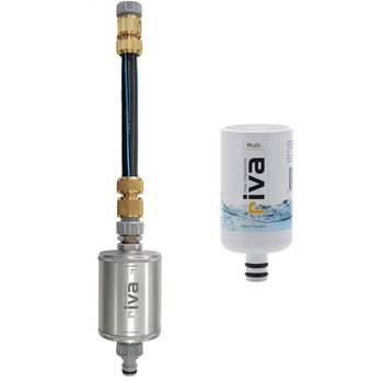 Sistem filtrare pentru apa potabila riva Multi EXPLORER cu carcasa din aluminiu, cartus impotriva Legionella si accesorii de instalare, Potrivit pentru rulote, Argintiu Sistem filtrare pentru apa potabila riva Multi EXPLORER cu carcasa din aluminiu, cartus impotriva Legionella si accesorii de instalare, Potrivit pentru rulote, Argintiu