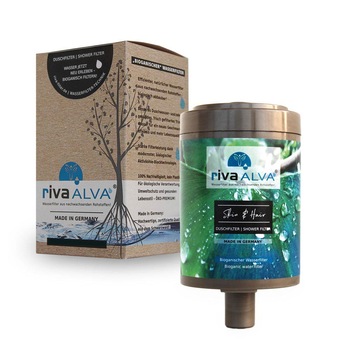 Cartus de filtrare pentru dus rivaALVA Skin & Hair, Bio, Filtrare 100% naturala Cartus de filtrare pentru dus rivaALVA Skin & Hair, Bio, Filtrare 100% naturala