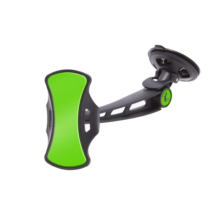 Suport auto, Delight Touch & Go, 200 x 95 x 70 mm, Negru/Verde