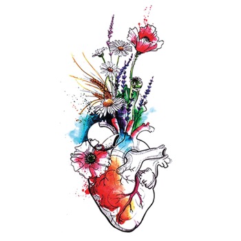 Tatuaj temporar, Flash Tattoos Romania, From the Heart, rezistent la apa, aplicare rapida, 15x21 cm Tatuaj temporar, Flash Tattoos Romania, From the Heart, rezistent la apa, aplicare rapida, 15x21 cm