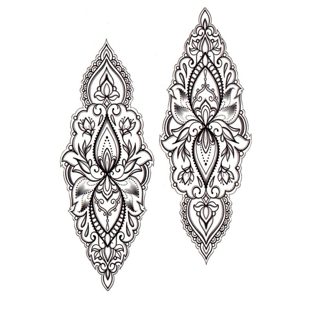 Tatuaj temporar, Flash Tattoos Romania, For Her, rezistent la apa, aplicare rapida, 15x21 cm