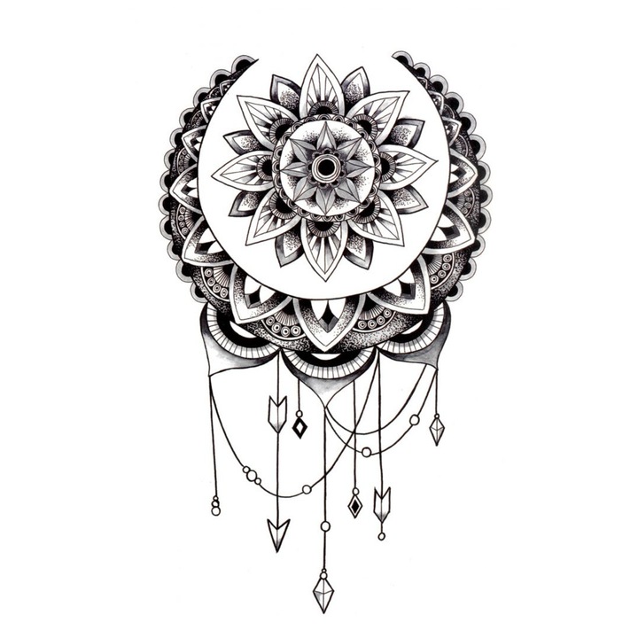 Tatuaj temporar, Flash Tattoos Romania, She is a wonderer, rezistent la apa, aplicare rapida, 15x21 cm