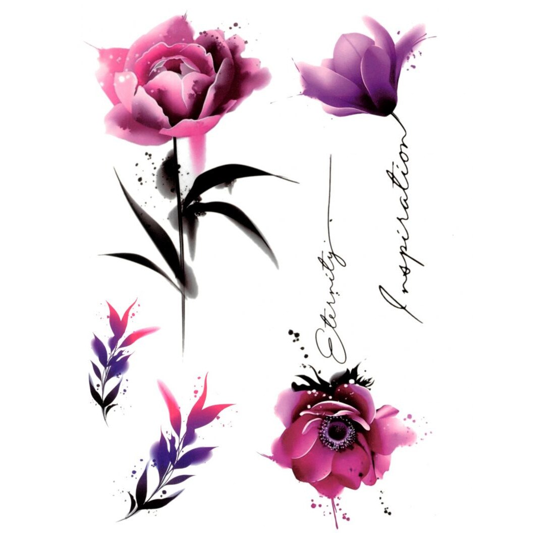Tatuaj temporar, Flash Tattoos Romania, Eternity, rezistent la apa, aplicare rapida, 15x21 cm