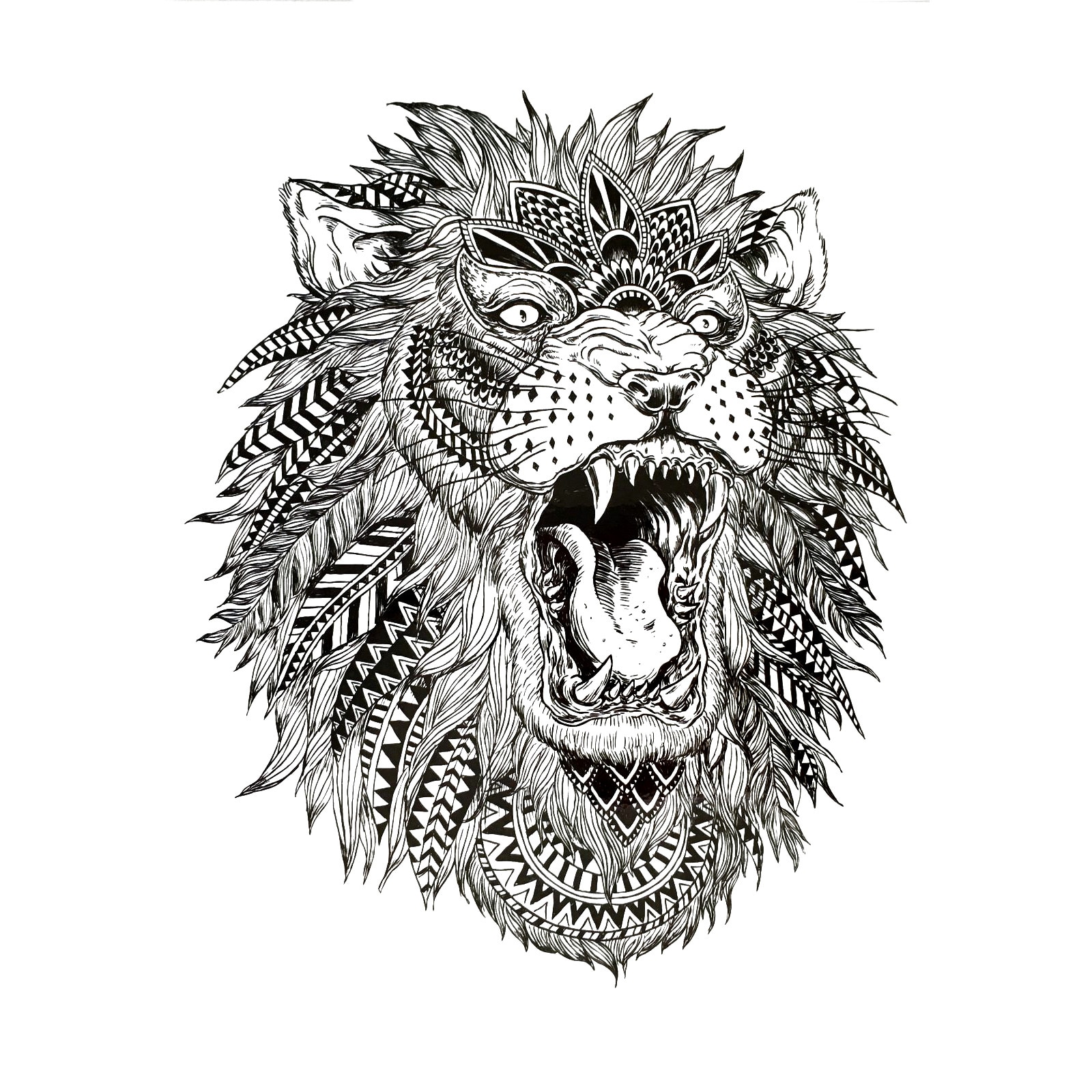 Tatuaj temporar, Flash Tattoos Romania, Meet the King, rezistent la apa, aplicare rapida, 15x21 cm