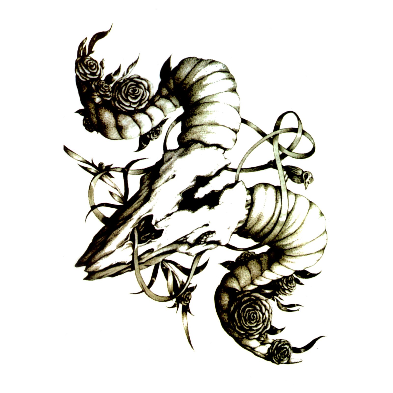 Tatuaj temporar, Flash Tattoos Romania, Rampage, rezistent la apa, aplicare rapida, 15x21 cm