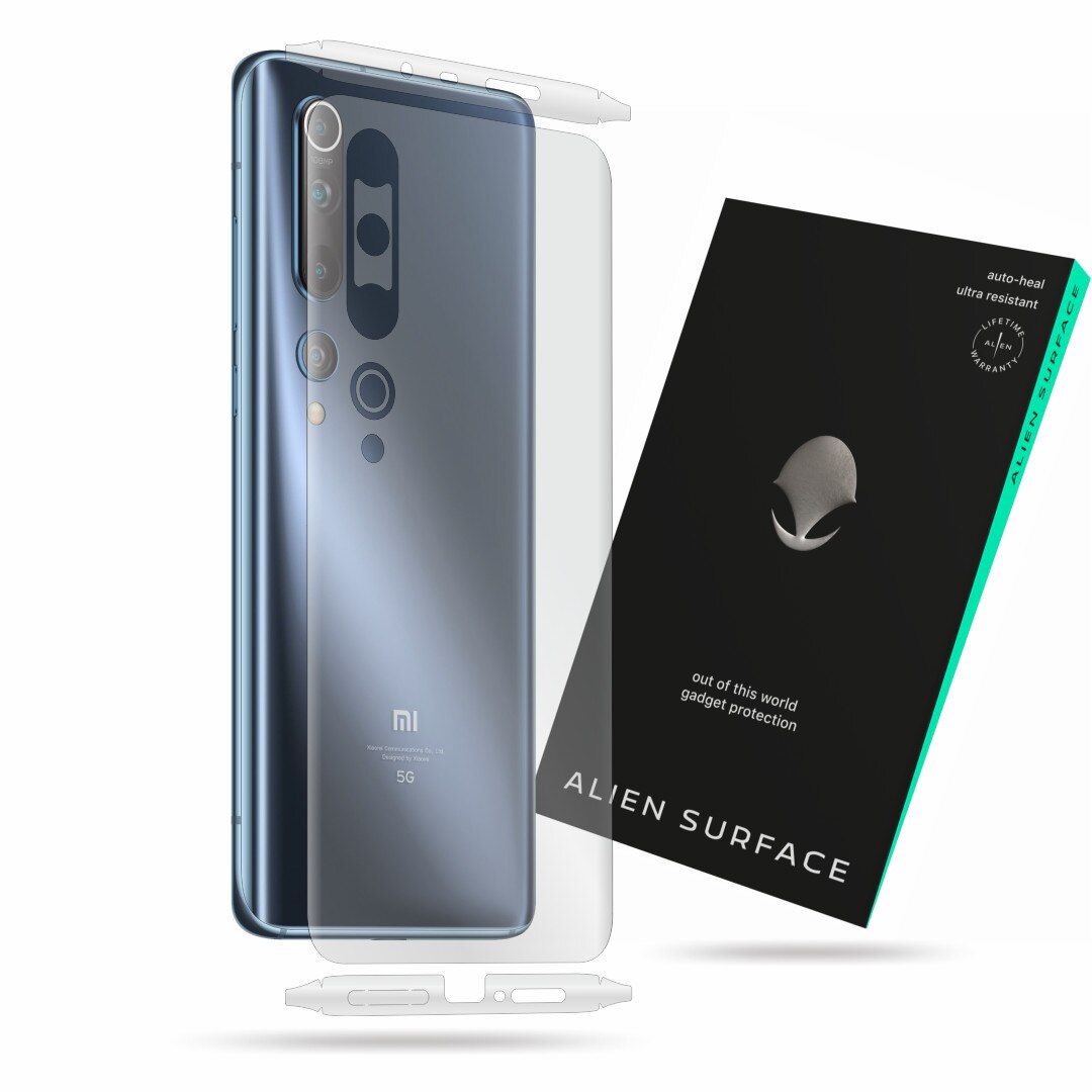 Folie Alien Surface, Xiaomi Mi 10 (5G), protectie spate, laterale