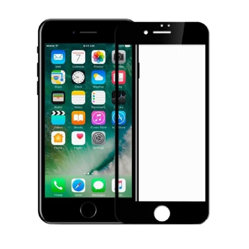 Folie sticla Case friendly Spigen Glass FC iPhone 7/8/SE (2020) Black 2-Pack