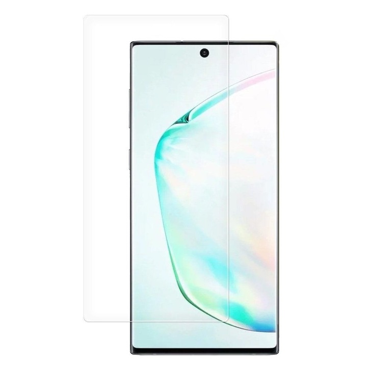 Протектор за екран PlanetPhone, Съвместим със Samsung Galaxy Note 10 Plus, Покрива целия екран, Прозрачен