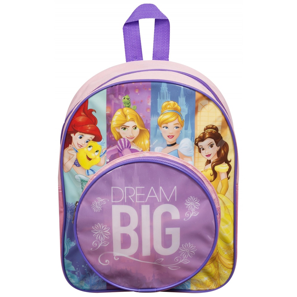 Ghiozdan cu Printese , 28 cm , Roz