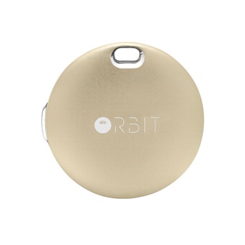 Breloc anti-pierdere Orbit, Bluetooth si GPS, Auriu Breloc anti-pierdere Orbit, Bluetooth si GPS, Auriu