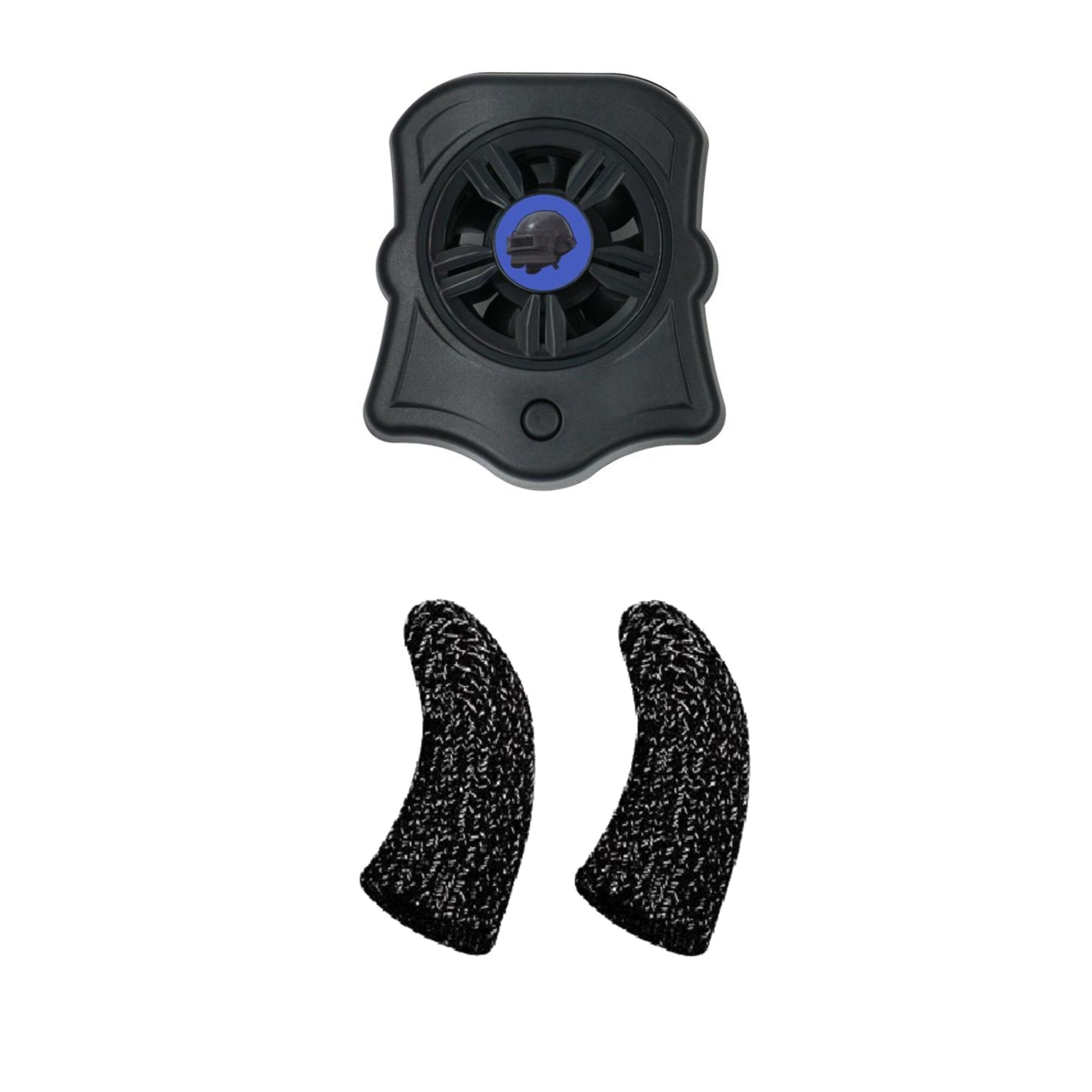 Set Cooler telefon model P9 cu 2 manusi gaming negre PUBG Fortnite Call of duty