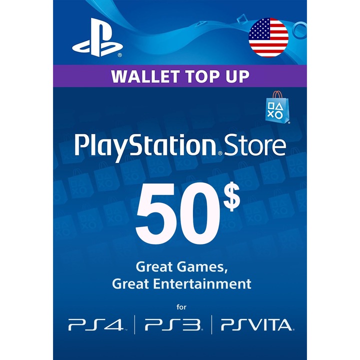 Joc PlayStation Network 50 USD PSN (COD activare PSN)
