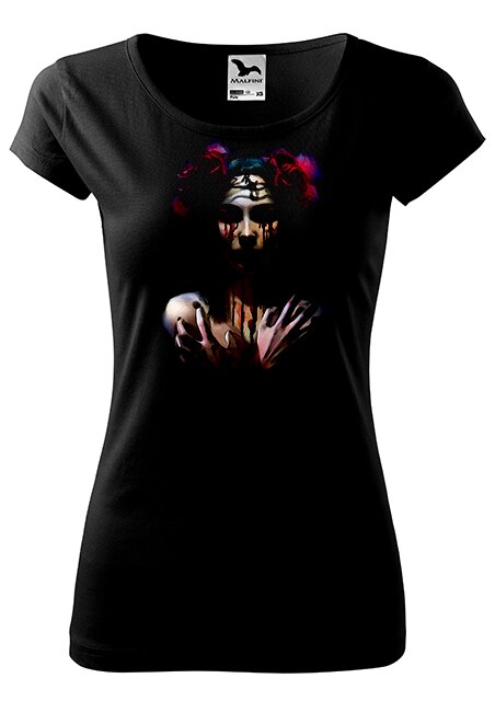 Tricou cu maneca scurta,K-off,negru,The crayng girl