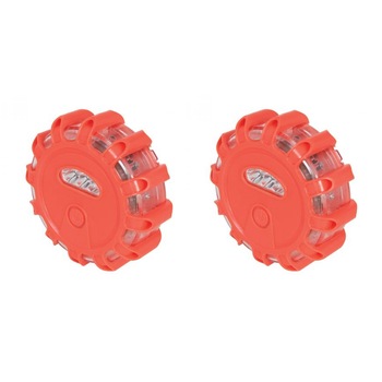 Set 2 bucati girofar led cu baterii 15 LED, magnet, carlig, rezistent impact Set 2 bucati girofar led cu baterii 15 LED, magnet, carlig, rezistent impact