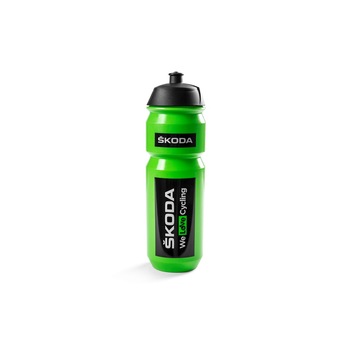 Recipient apa Skoda We Love Cycling, 750 ml, Negru/Verde Recipient apa Skoda We Love Cycling, 750 ml, Negru/Verde