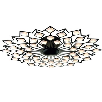 Candelabru led, Valentina, aplicat pe tavan de culoare neagra 24w, diametru 550mm Candelabru led, Valentina, aplicat pe tavan de culoare neagra 24w, diametru 550mm