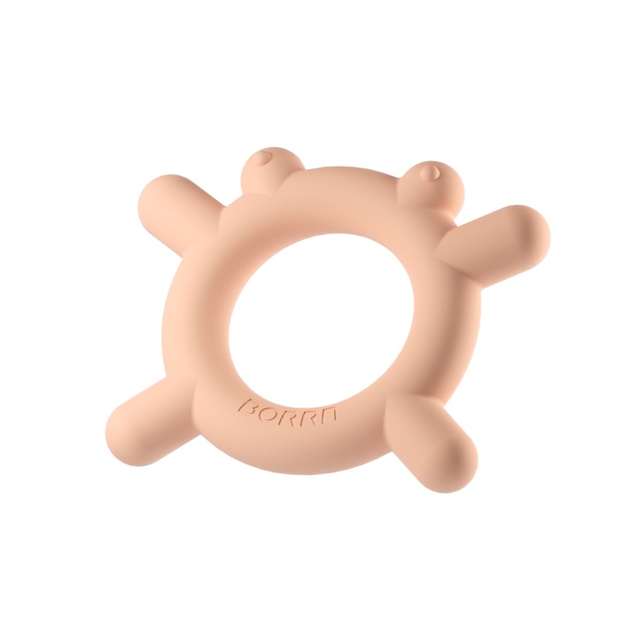 BORRN állatos rágóka - Béka - Narancs