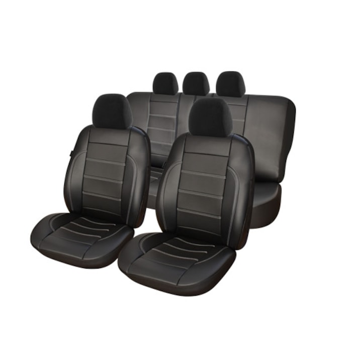 Huse scaune auto Golf 4 Full Piele Ecologica ,Exclusive Leather King Set 9 Bucati
