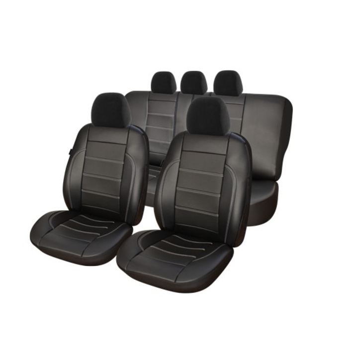 Huse scaune auto Dacia Logan Exclusive Leather King Set 9 Bucati