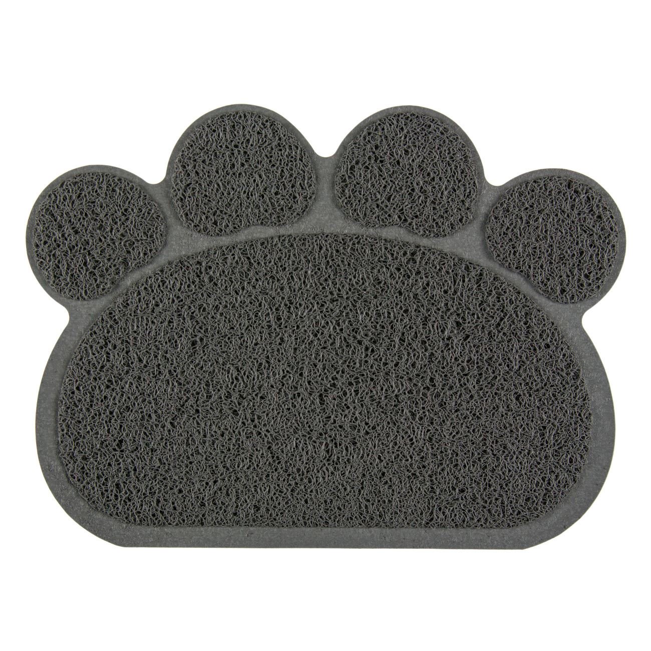 Covoras pentru pisica, Zola®, gri, in forma de labuta, 30 x 40 cm