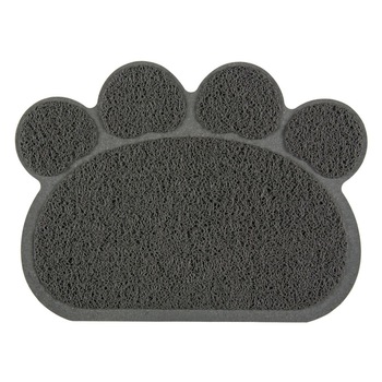 Covoras pentru pisica, Zola®, gri, in forma de labuta, 30 x 40 cm Covoras pentru pisica, Zola®, gri, in forma de labuta, 30 x 40 cm