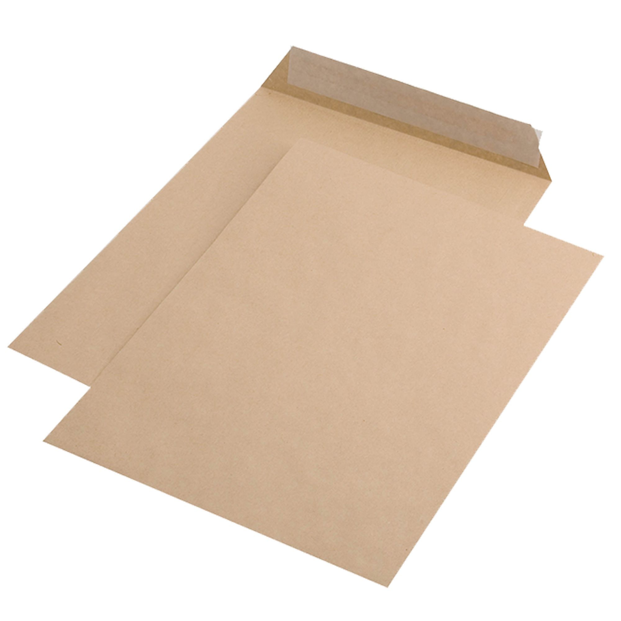 Plic C4 - 229 x 324 mm - Kraft (maro) cu deschidere pe latura mica, lipire siliconica, 90 gr.