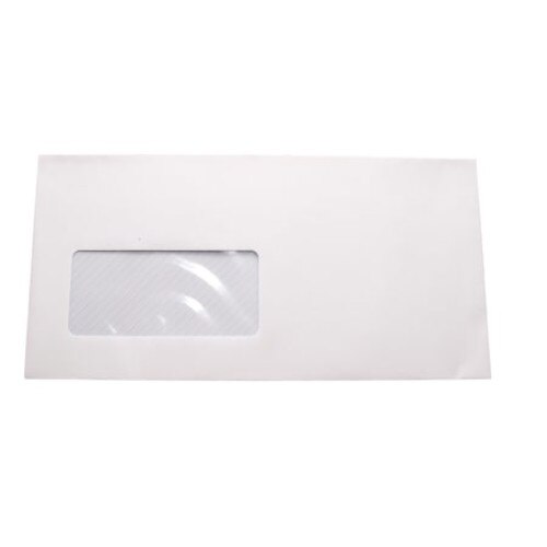 Plic DL - 110 x 220 mm - cu fereastra stanga/dreapta, deschidere pe latura mare, lipire siliconica, 80 gr