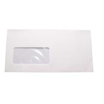 Plic DL - 110 x 220 mm - cu fereastra stanga/dreapta, deschidere pe latura mare, lipire siliconica, 80 gr Plic DL - 110 x 220 mm - cu fereastra stanga/dreapta, deschidere pe latura mare, lipire siliconica, 80 gr