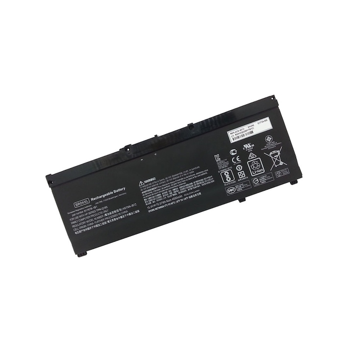 Батерия за лаптоп HP Omen 15-ce0, 15-dc0, 17-cb0, SR04XL Premium, Li-Polymer, 4550mAh, 4 клетки, 15.4V