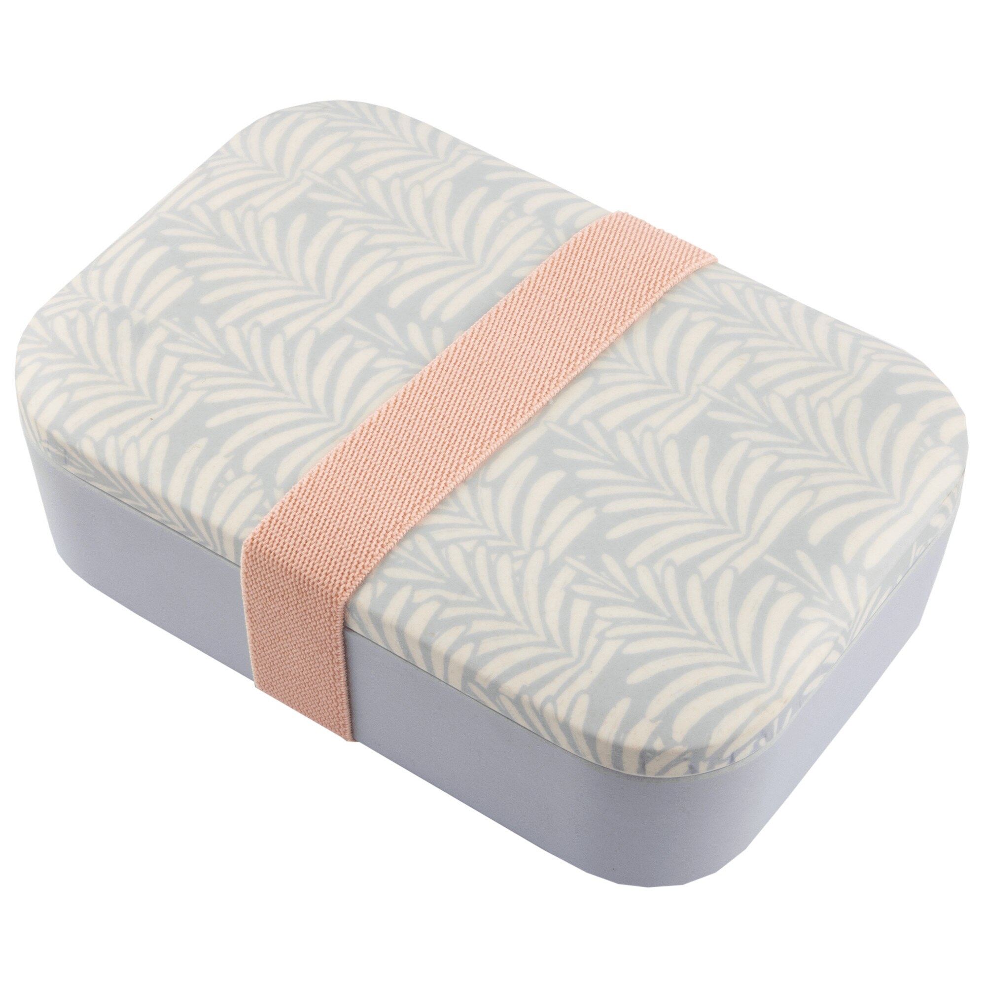 Cutie din bambus pentru pranz Blokker, fara BPA, Albastru/Roz