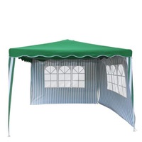 corp pavilion ideal pentru gradinacurte sau evenimente dimensiuni 3 x 3 m design modern structura metalica 2 geamuri spre exterior imprimeu cu model verde cu dungi albe imagen 11_0_
0
