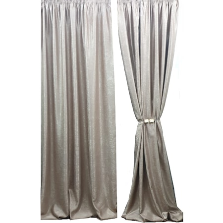 Set 2 draperii black-out model catifelat uni MASTEL 100x245cmx2 culoare bej