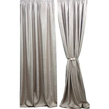 Set 2 draperii black-out model catifelat uni MASTEL 100x245cmx2 culoare bej Set 2 draperii black-out model catifelat uni MASTEL 100x245cmx2 culoare bej