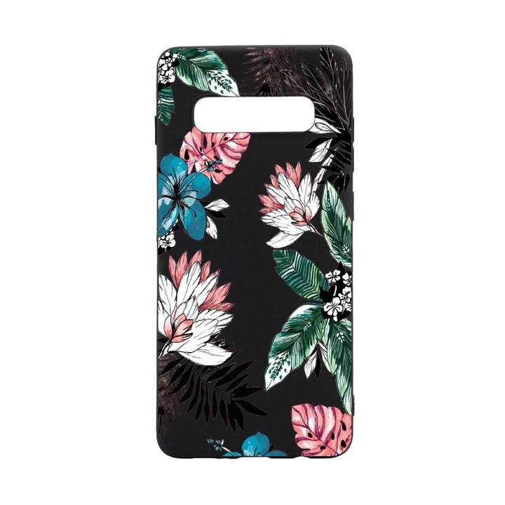 Силиконов калъф Unique за Samsung Galaxy S10 Plus, Tropical Flowers, B500