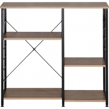 Etajera cu 5 rafturi metal,blat PAL,90 x 40 x 82 cm Etajera cu 5 rafturi metal,blat PAL,90 x 40 x 82 cm