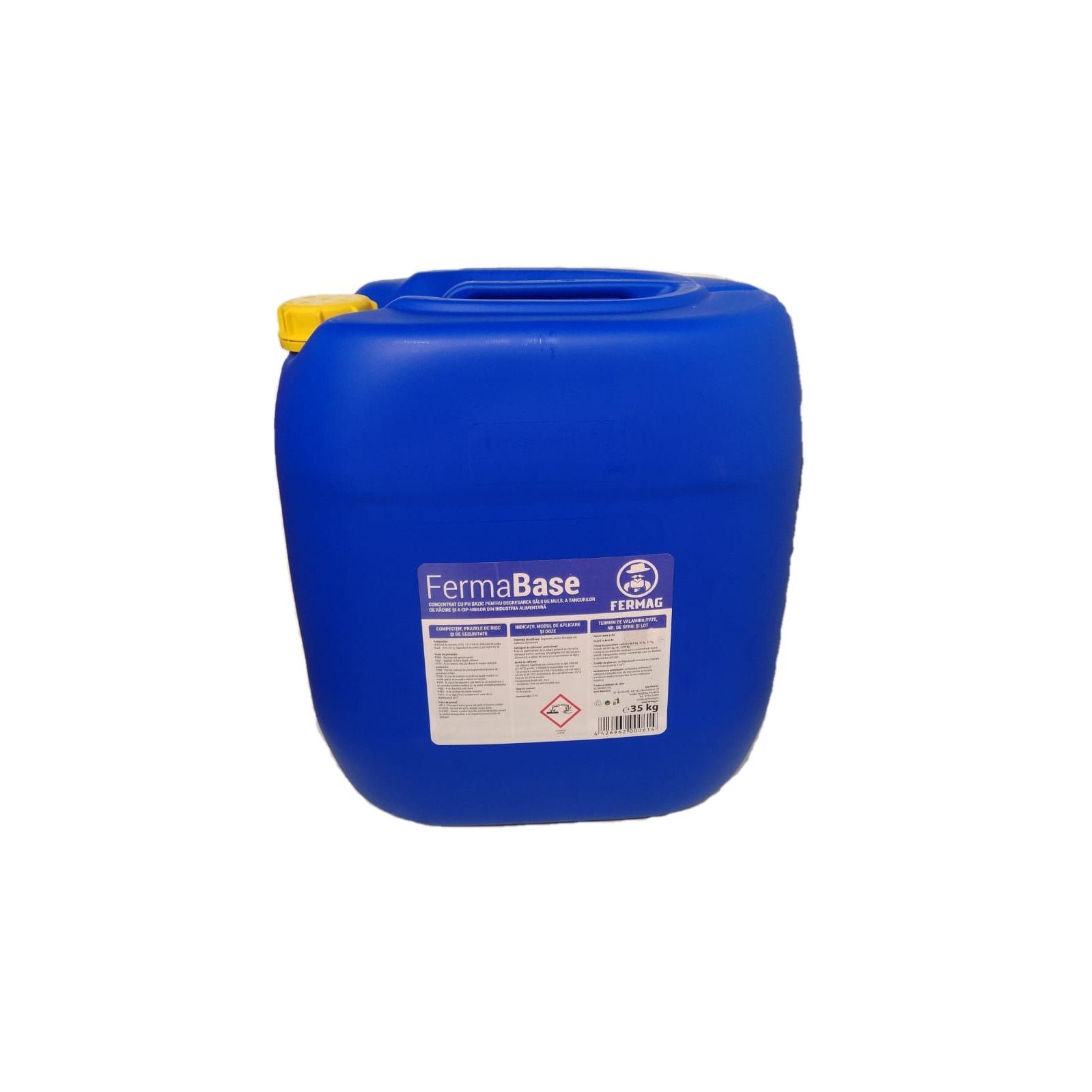 Detergent alcalin lichid 35 Kg pentru aparate de muls FermaBase
