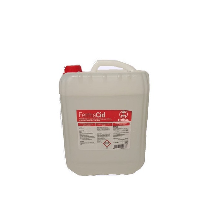 Detergent acid lichid 10 Kg pentru aparate de muls FermaCid