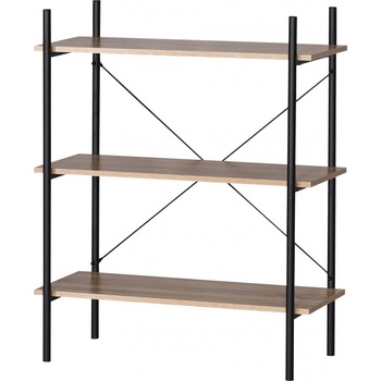 Etajera cu 3 rafturi metal,blat PAL,80 x 35 x 96 cm Etajera cu 3 rafturi metal,blat PAL,80 x 35 x 96 cm