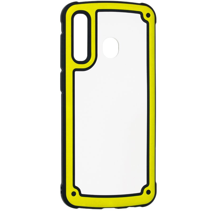 Husa Solid Frame pentru Samsung A20/A30/A50, Galben