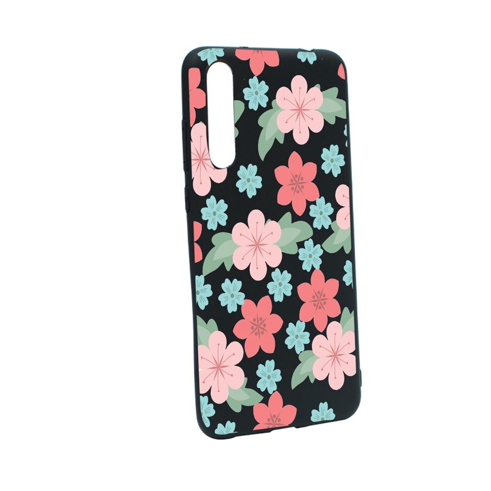Husa Silicon Flowers, Pastel colors, compatibila cu Sony Xperia 10 III, rezistenta la uzura, anti-alunecare, B515