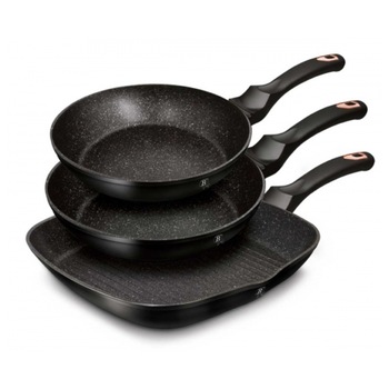 Set 3 tigai marmorate Berlinger Haus Black Rose Collection BH 6156 Set 3 tigai marmorate Berlinger Haus Black Rose Collection BH 6156